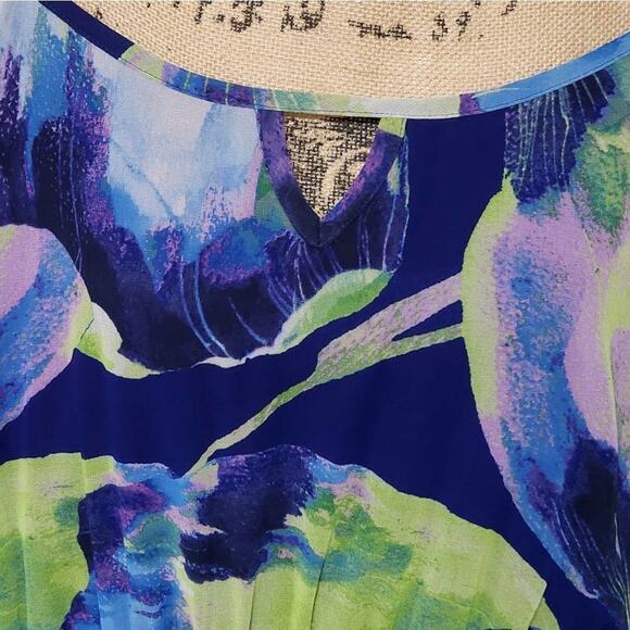 LANE Bryant‎ tropical floral maxi dress plus size 22/24 - Picture 3 of 6